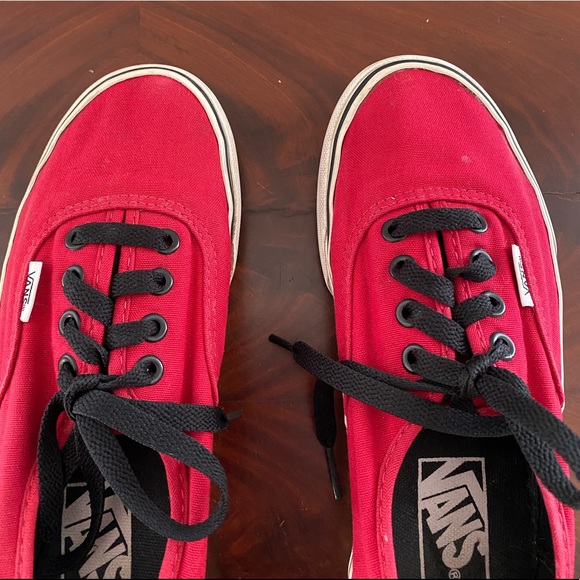 Vans Red Lace Up Shoes M 4.5 / W 6.0 - Picture 4 of 15